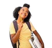 Student with books
